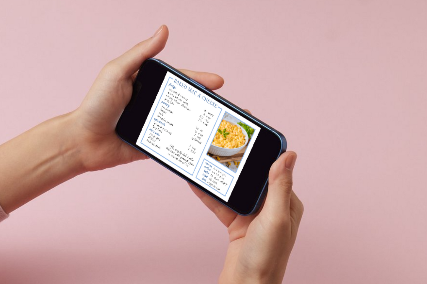 Classic Mac & Cheese Recipe Card