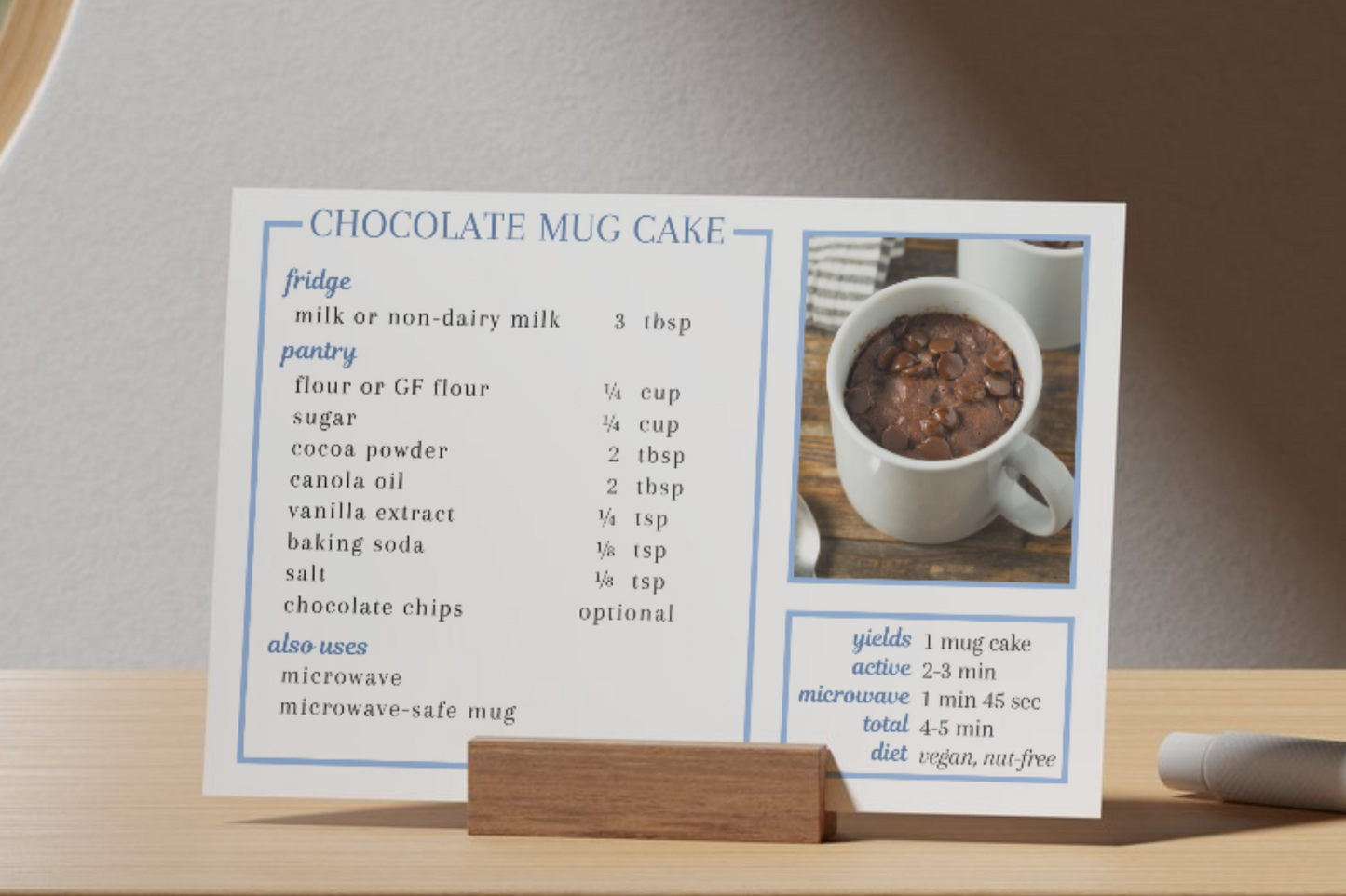 Microwave Chocolate Mug Cake