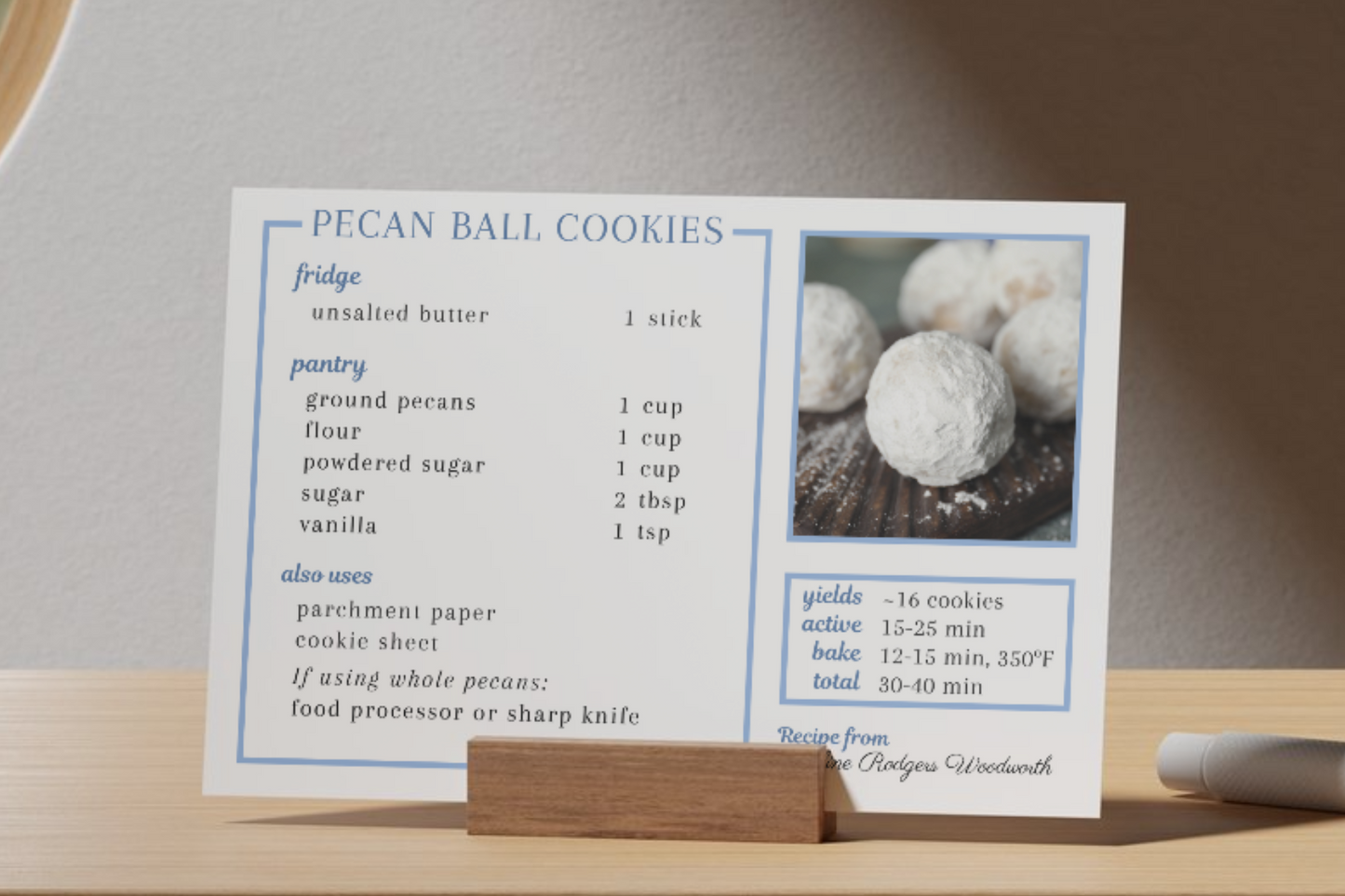 Pecan Ball Cookies